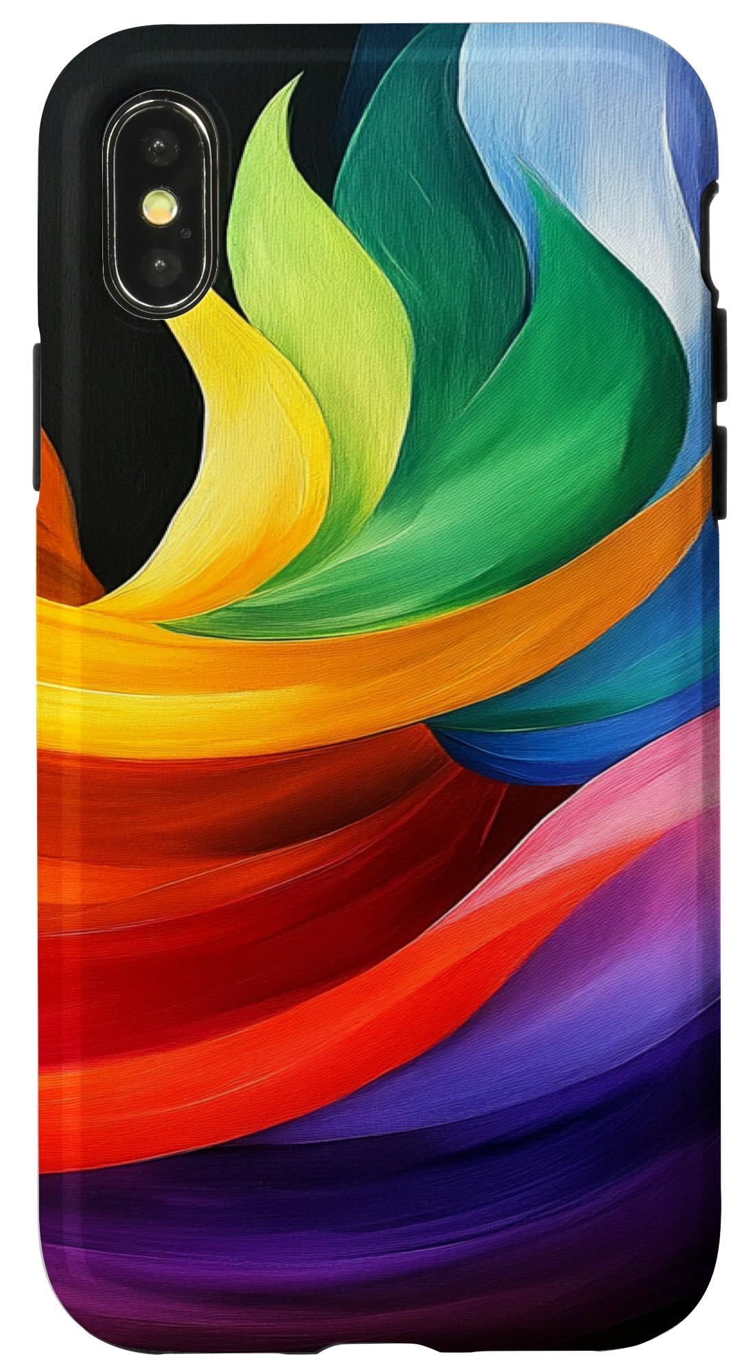 レインボー Apple iPhone Xs Amazon.com: Colorfull Rainbow Case for iPhone X/XS : Cell